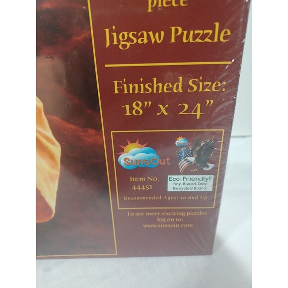 Jesus hold Lost Lamb Del Parson 500 Pc Christian Puzzle New Sealed 18x24 Sunsout - Picture 8 of 9